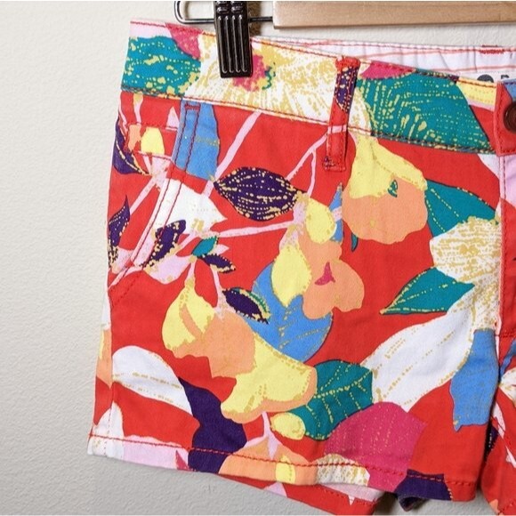 Roxy Junior Hawaiian Floral Print Shorts Size 5 - Picture 3 of 11